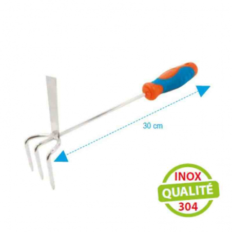 FLASHMER. Griffe à coquillages en inox avec 3 dents et piolet