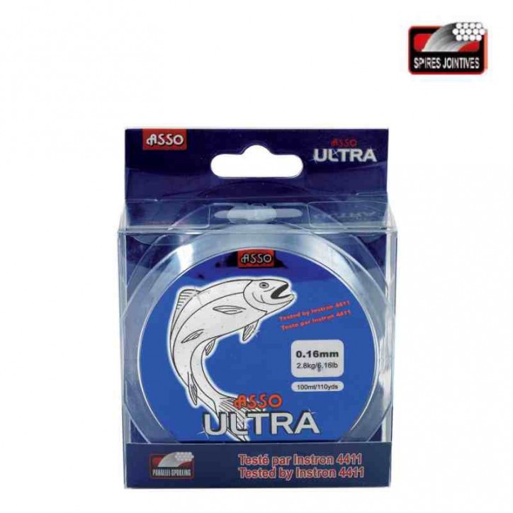 ASSO. Nylon ULTRA en Bobine de 200 m Section 60 Centièmes *** En Promotion ***